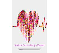 Nursing Study Weekly Planner Notebook 120 Pages 6x9" for trainee nurses and medical students. Perfect gift for nursing student, undergraduate nurse or medical student.