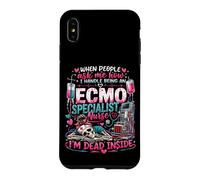 Nursing Survivor Squad Ask Me How ECMO Specialist Nurse Case for iPhone XS Max