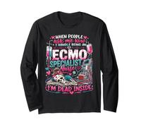 Nursing Survivor Squad Ask Me How ECMO Specialist Nurse Long Sleeve T-Shirt