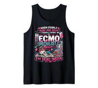 Nursing Survivor Squad Ask Me How ECMO Specialist Nurse Tank Top