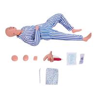 Nursing Training Manikin, Male Mannequin Full Body, Life Size Patient Care Nursing Medical Manikin, Multifunctional Education Teaching Model, PVC Human Anatomical Model with Trauma Care Training