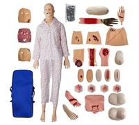 Nursing Training Manikin with Decubitus and Trauma Care Modules - Multifunctional Medical Mannequin for Patient Care Skills Training