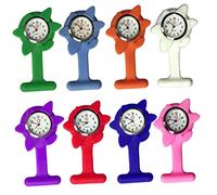 Nursing Watch Ladies Digital Watches Brooches for Women Brooch Pin Watch Watches for Women Survival Watch Red Delicate Watch Doctor Nurse Watch Watch Pocket Watch Gift Care (Color : Red, Size : 5.3*