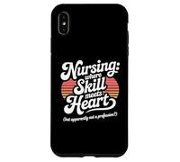 Nursing Where Skill Meets Heart Proud Nurse Save Lives Case for iPhone XS Max