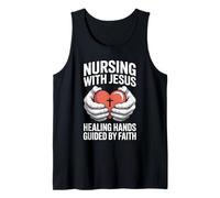 Nursing with Jesus Healing Hands Guided by Faith Tank Top