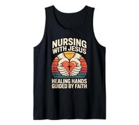 Nursing with Jesus Healing Hands Guided by Faith Tank Top