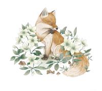Nurture Imagination in Your Child's Room with Fun, Removable Fox & Flower Decals