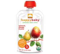 Nurture Inc. (Happy Baby) Baby Food Stage 2 6+ Months Spinach Mango & Pear 3.5 oz (99 g)