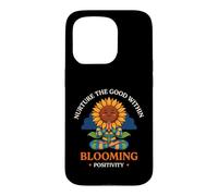 Nurture The Good Within Blooming Positivity Yoga Case for iPhone 15 Pro