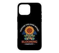 Nurture The Good Within Blooming Positivity Yoga Case for iPhone 16 Pro Max
