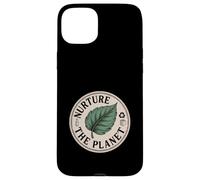 Nurture The Planet Leaf Design for Environmental Awareness Case for iPhone 15 Plus
