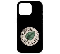 Nurture The Planet Leaf Design for Environmental Awareness Case for iPhone 16 Pro