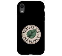 Nurture The Planet Leaf Design for Environmental Awareness Case for iPhone XR