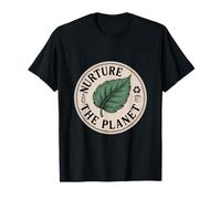 Nurture The Planet Leaf Design for Environmental Awareness T-Shirt