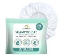 Nurture Valley No Water Rinse Free Shampoo Cap (6-Pack) | Microwaveable Shower That Shampoos & Conditions - Disposable PH Balanced & Hypoallergenic
