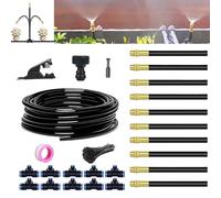 Nurtureup Garden Irrigation Drip Watering System with 360° Rotating Garden Sprayer Auto for Outdoor Plants Water-Saving Micro Irrigation Kit Misting Cooling System for Garden Potted Plants Yard
