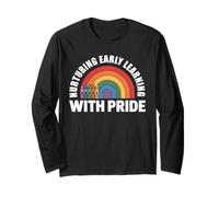 Nurturing Early Learning with Pride Rainbow Teachers Long Sleeve T-Shirt