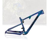 NURUGURE 27.5/29er Softtail Mountain Bikes Frame 15''/17''/19''/21'' Carbon Fiber Mountain Bikes Frame Disc Brake Travel 120mm Bicycles Thru Axle 148mm T47 Bsa Routing Internal