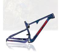 NURUGURE 27.5/29er Softtail Mountain Bikes Frame 15''/17''/19''/21'' Carbon Fiber Mountain Bikes Frame Disc Brake Travel 120mm Bicycles Thru Axle 148mm T47 Bsa Routing Internal