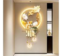 NURUGURE 3D Koi Fish LED Wall Art, Illuminated Decorative Wall Hanging with Warm LED Lighting for Living Room, Bedroom, Hallway