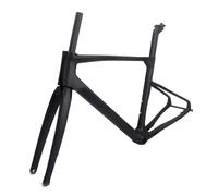 NURUGURE 48/50/52/54cm Windbreaker Bike Frames 700C Road Bike Frameset Carbon Fiber Disc Brake Frames Thru Axle 100/142mm BB86