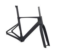 NURUGURE 700C Carbon Fiber Road Bike Frameset 43cm 46cm 48cm 51cm 54cm Wind Breaker Racing Bike Frame Disc Brake Thru Axle F12×100mm R12×142mm T47mm Threaded Bottom Bracket