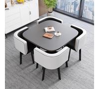NURUGURE Office Reception Room Club Table Square Conference Simple Kitchen Dining Set Business Tables Breakfast Bar Save Space