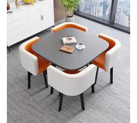 NURUGURE Office Reception Room Club Table Square Conference Simple Kitchen Dining Set Business Tables Breakfast Bar Save Space