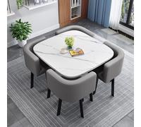 NURUGURE Office Reception Room Club Table Square Conference Simple Kitchen Dining Set Business Tables Breakfast Bar Save Space