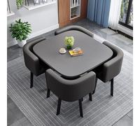 NURUGURE Office Reception Room Club Table Square Conference Simple Kitchen Dining Set Business Tables Breakfast Bar Save Space