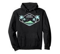 Nusa Penida Palm Trees Island Beach Indonesia Bali Souvenir Pullover Hoodie