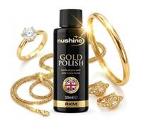 Nushine Gold Polish Gold Cleaner 50ml - (Eco-friendly Formula, Rapid Action, Beautiful Results)