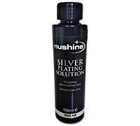 Nushine Silver Plating Solution 100ml - permanently plate PURE SILVER onto worn silver, brass, copper and bronze (eco friendly formula)
