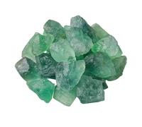 NUSITOU 1 Bag Green Fluorite Rough Stones Vase Filler Safe for Fish Tanks Natural Environment Unique Shapes 500g for DIY Crafts and Pond Decoration