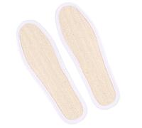NUSITOU 1 Pair Loofah Sponge Shoes Pad Sweat Absorption Insoles Breathable Comfortable Smooth Thread Beige Insole for Sports and Daily Wear