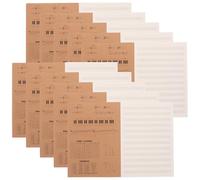 NUSITOU 10 Pcs Creative Music Composition Notebook with 18 inside Pages, Portable Design and Eyefriendly Paper for Writing Lyrics and Music Practice, for Guitarists and Pianists