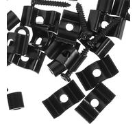 NUSITOU 10 Set Guitar String Retainer Guides for Electric Guitar Strings with Screws Lightweight and Sturdy for Stable Performance