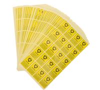NUSITOU 1000 Pcs Yellow Self-Adhesive Antistatic Label Sticker for Hard Drive and Electronics, Abrasion Resistant Warning Sticker with Icons for Equipment Management and Storage