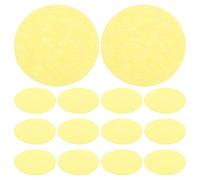 NUSITOU 100pcs Cleaning Sponge for Soldering Iron Round Replacement Pad for Soldering Station High Temperature Resistant Tools Tip Cleaner Compatible Sponge Tip Cleaner for Welding Iron