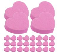 NUSITOU 100pcs Double Sided Sponge Nail Files Buffer Blocks for Fingernail and Toenail Care Compact Heart Shape Emery Boards to Smooth and Shine Nails for Home Manicure