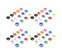 NUSITOU 100pcs Metal Grommet Eyelets Assorted Color Iron Wide Application for DIY Crafts Projects and Office Use Random Color