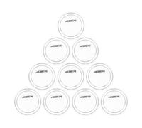 NUSITOU 10pcs Acrylic Button Badges with Pins 75mm Large Photo Buttons DIY Maker Supplies for School Projects Versatile Accessory Resistant to Breaking