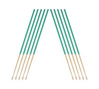 NUSITOU 10pcs Bamboo Earwax Cleaning Sticks Ear Wax Tools with Anti-Skid Handle Green Earwax Removal Tool for Safe Ear Care