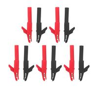 NUSITOU 10pcs Clamp Meter Accessories Test Clamps Multimeter Test Leads Clips with High Voltage Endurance Copper Plastic Insulated Electric for Maintenance and Home Appliance Repairs