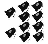 NUSITOU 10pcs Coin Pouch Candy Bag Polyester Black for Coins and Small Items, Halloween Party Decoration, Halloween Pouch