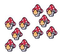 NUSITOU 10pcs Embroidered Sew Applique Patches for Clothing DIY Decoration, Adorable Iron-on Polyester Cloth Patches, Easy to Use Clothing Accessory for Sweater and Apparel