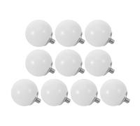 NUSITOU 10pcs LED Bulb Cover Dome Shade Half Sphere Plastic Lamp Shade High Transmittance Soft Illumination for Makeup Mirror Light Fixture Daily Routines