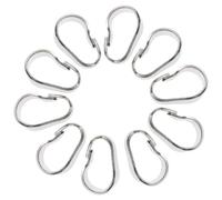 NUSITOU 10pcs Pendant Clasps DIY Necklace Connectors Silver Link Buckle for Jewelry Making Easy to Turn on Or Off Connect Pendant Chain Decoration