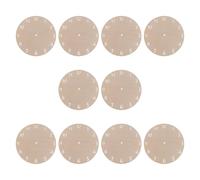 NUSITOU 10pcs Round Wood Clock Face for DIY Projects with Blank Painting Surface and Arabic Numerals, Pure Unfinished Wood Material, for Creative Clock Decoration and Home Bedrooms