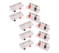 NUSITOU 10pcs Single Pole Single Throw Switch for Electrical Experiment Equipment with Insulated Shell and Metal Contacts, Stable Operation and Easy Disassembly, for Circuit Practice